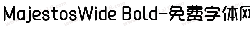 MajestosWide Bold字体转换